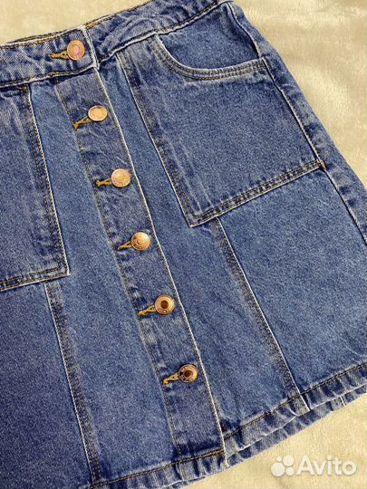 Юбка джинсовая для девочки 11-12лет