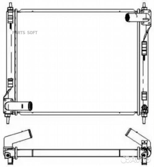 Sakura 33418511 Радиатор системы охлаждения