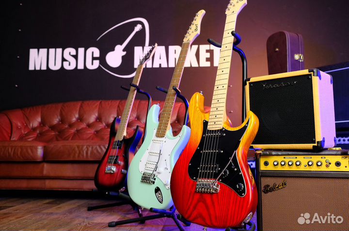 Электрогитара (Индонезия) + Аксессуары