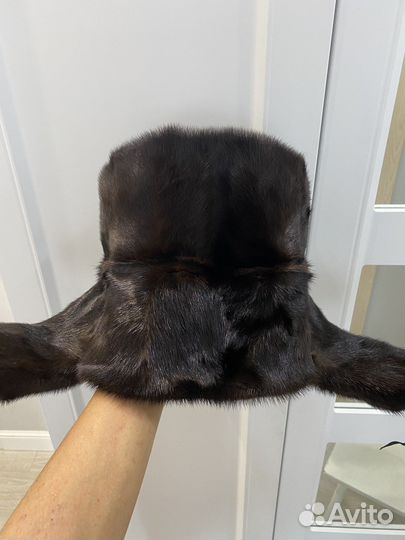 Норковая шапка мужская ушанка