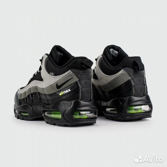 Кроссовки Nike Air Max 95 Grey Black / Green