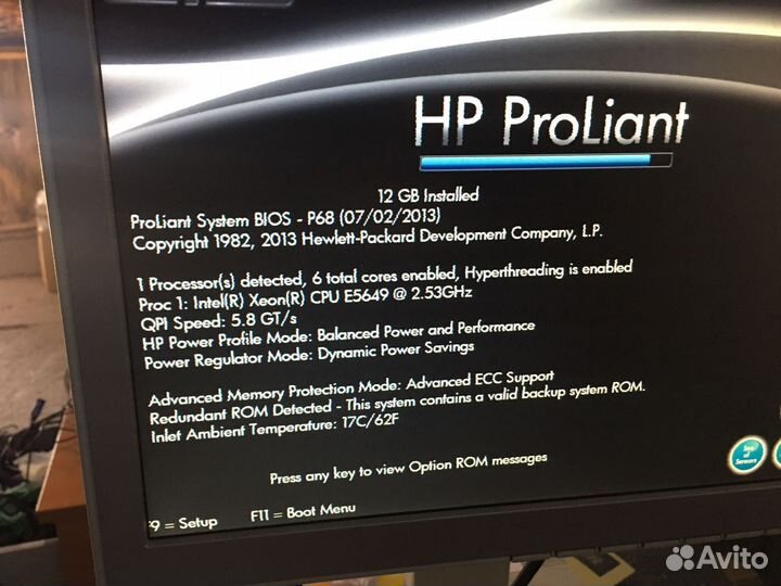 Сервер HP Proliant DL360 G7