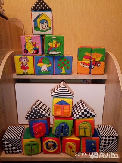 Кубики мякиши игрушки