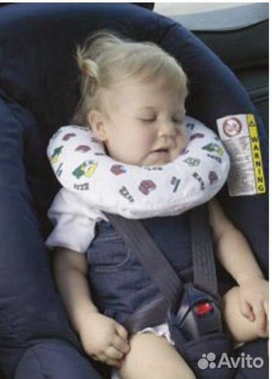 Детская дорожная подушка надувная для грудничка