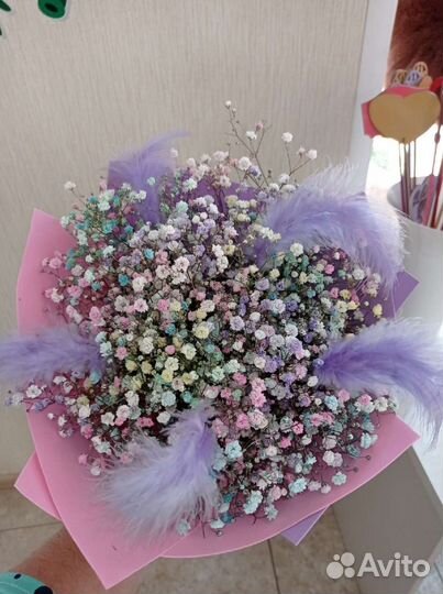 Букеты и композиции из гипсофилы