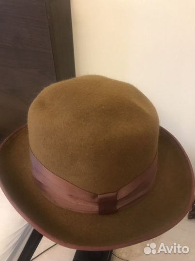 Шляпа фетровая жен табачного цвета