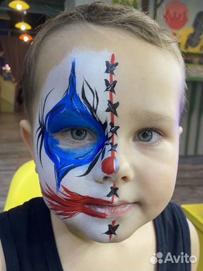 Аквагрим для детей на лице