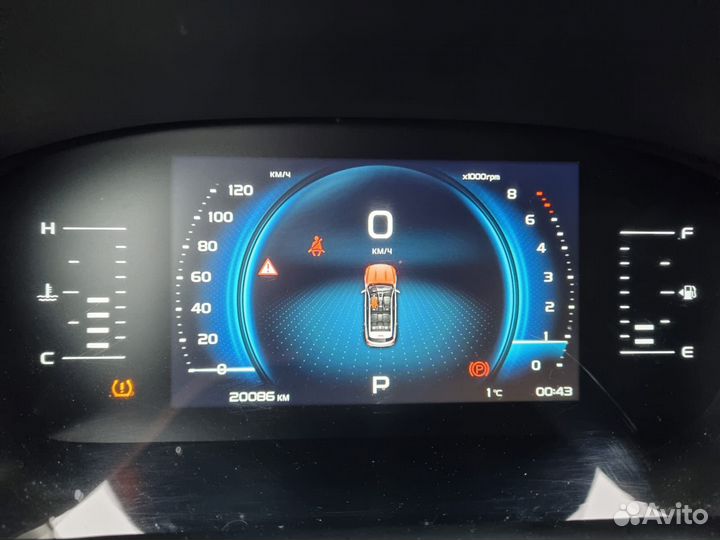 Geely Atlas Pro 1.5 AT, 2023, битый, 20 086 км