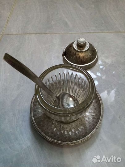 Икорница, подстаканники СССР