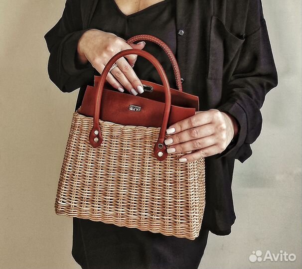 Сумка женская плетеная ручная работа