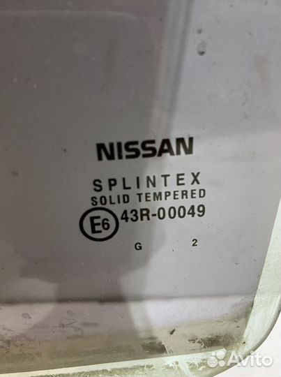 Nissan primera p12 Заднее левое стекло