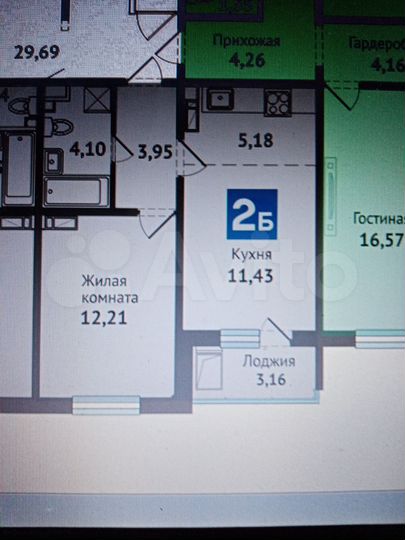 1-к. квартира, 40 м², 1/9 эт.