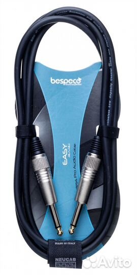 Кабель гитарный Bespeco XC450 4.5 m (прямой/прямой