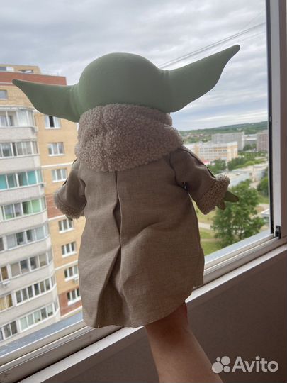 Грогу.Игрушка плюшевая. Мандалорец малыш Йода