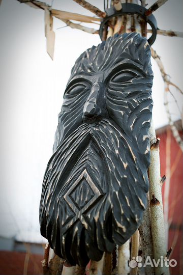 Маска декоративная, языческая - украшение на стену