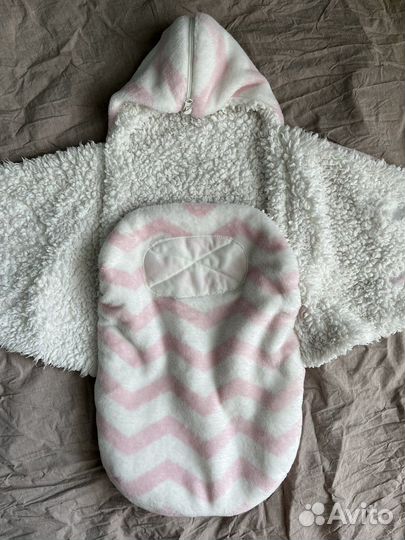 Конверт для новорождённого розовый