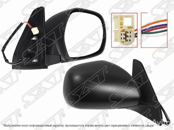 Зеркало toyota land cruiser prado 120 02-09 RH рег