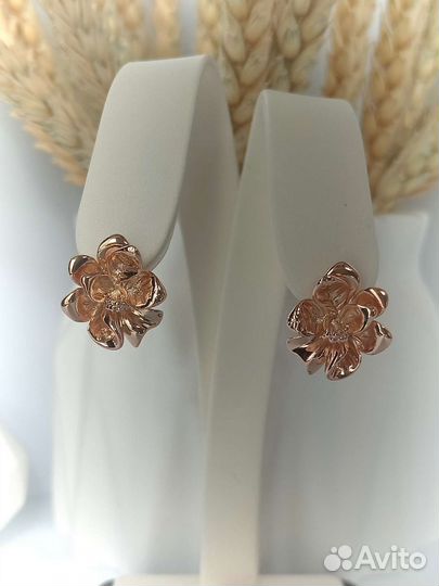 Серьги, золочение