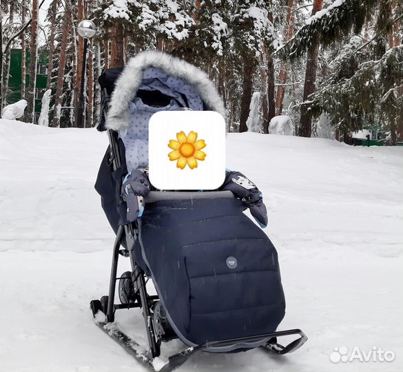 Детские санки коляска