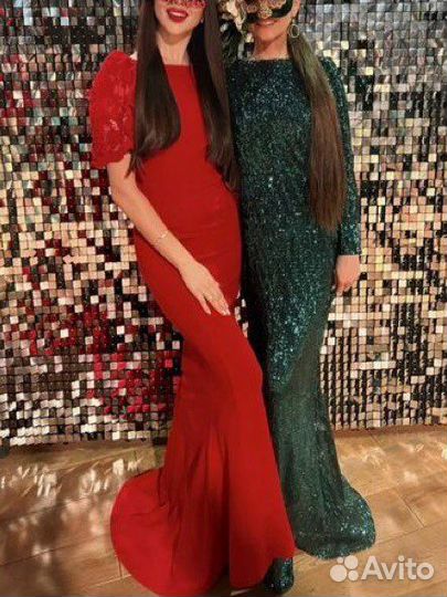 Вечернее платье в пол 44