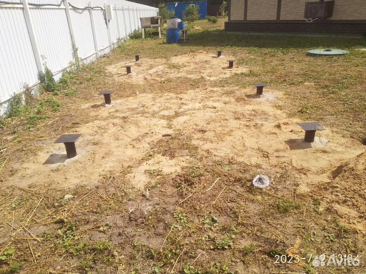 Винтовые сваи + монтаж