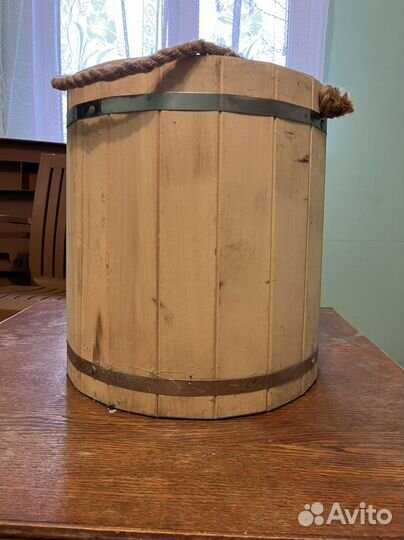 Ведро деревянное