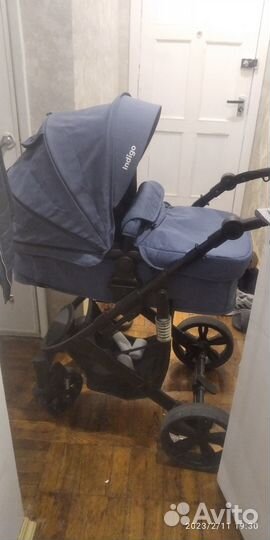 Коляска люлька для новорожденных 2 в 1 Indigo