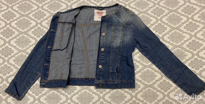 Джинсовая куртка для девочки 146