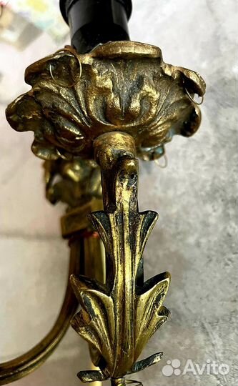 Светильник бронза антиквариат настенный
