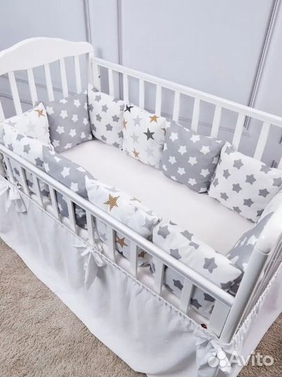 Бортики подушки в детскую кроватку