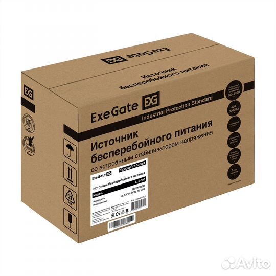 Ибп ExeGate SpecialPro Smart LLB-500.LCD.AVR.4C13