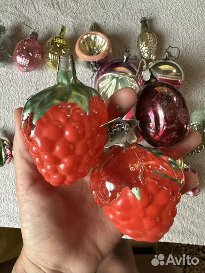 Елочные игрушки стеклянные