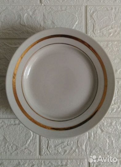 Тарелки СССР, белые, ретро, винтаж, для дачи