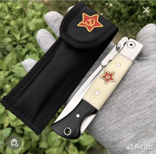 Нож складной финка нквд