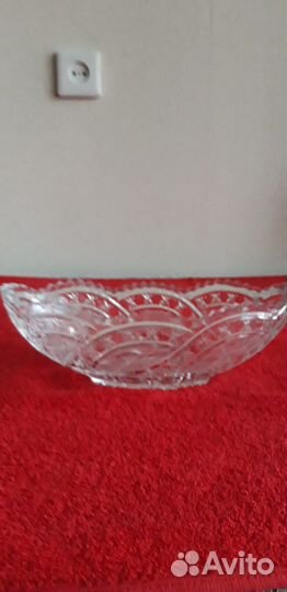 Салатник,ладья,ваза. Хрусталь