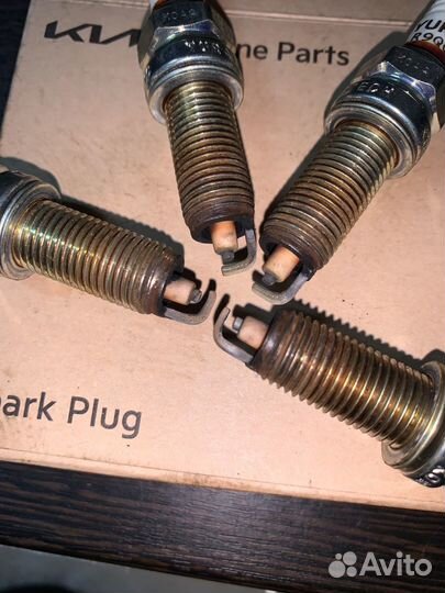 Свечи зажигания yura от kia seltos, 4 шт. Б/У