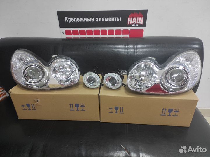 Фары и птф hyundai sonata + тагаз