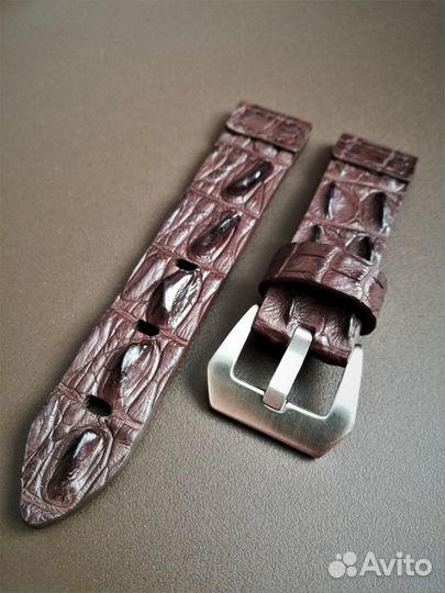 Ремень для часов из гребня крокодила/ручная работа