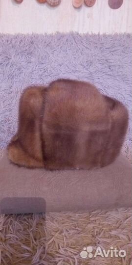 Норковая шапка мужская