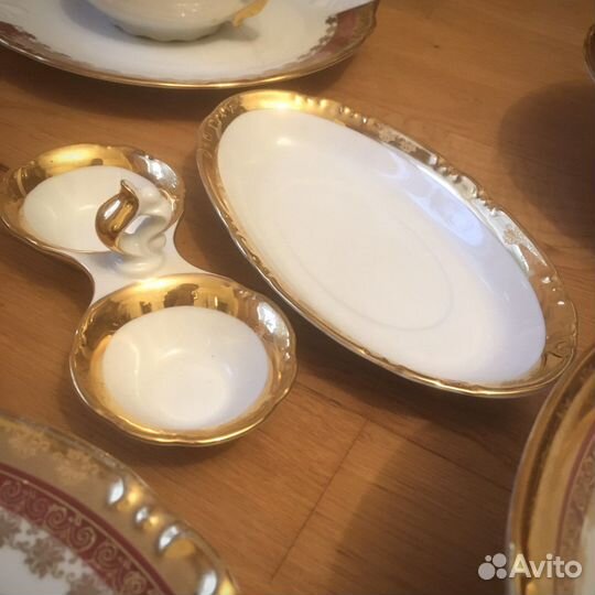 Столовый сервиз Thun констанция золотой рубин