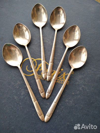 Кофейные мельхиоровые ложечки 70-е СССР