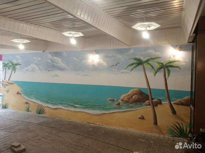 Роспись стен, картины на заказ