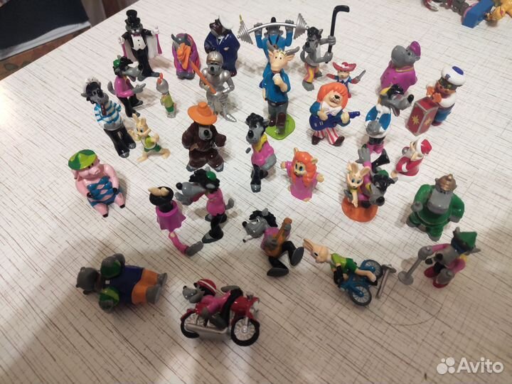 Киндер петрушка ну погоди чебурашка попугай кеша и