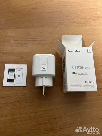 Умная розетка Wifi 16а Tuya с ваттметром новые