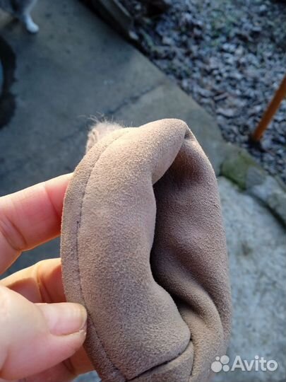 Меховые варежки детские