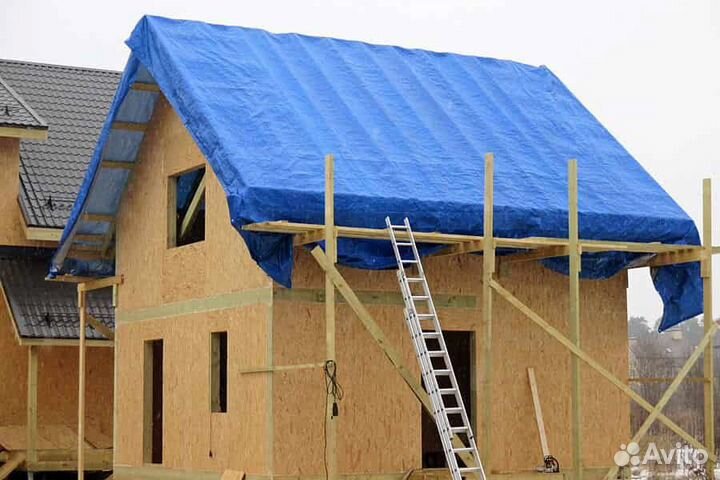 Тенты от дождя для кровли, 8/10, 3/6, 8/12, 6/8 м