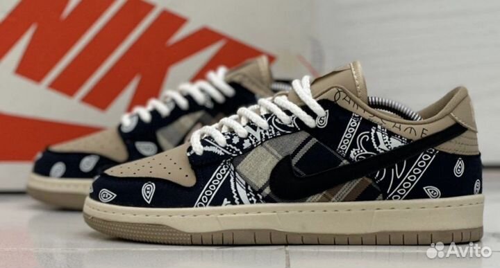 Кроссовки nike sb dunk low x travis scott