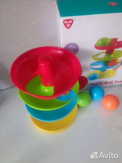 Развивающие игр Башня-спираль д/шариков