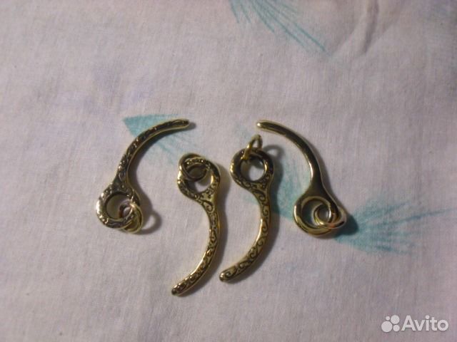 Парашютная шпилька сувенир из бронзы - подвеска