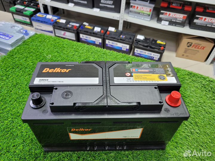 Аккумулятор delkor 100 Ah о.п. 800A